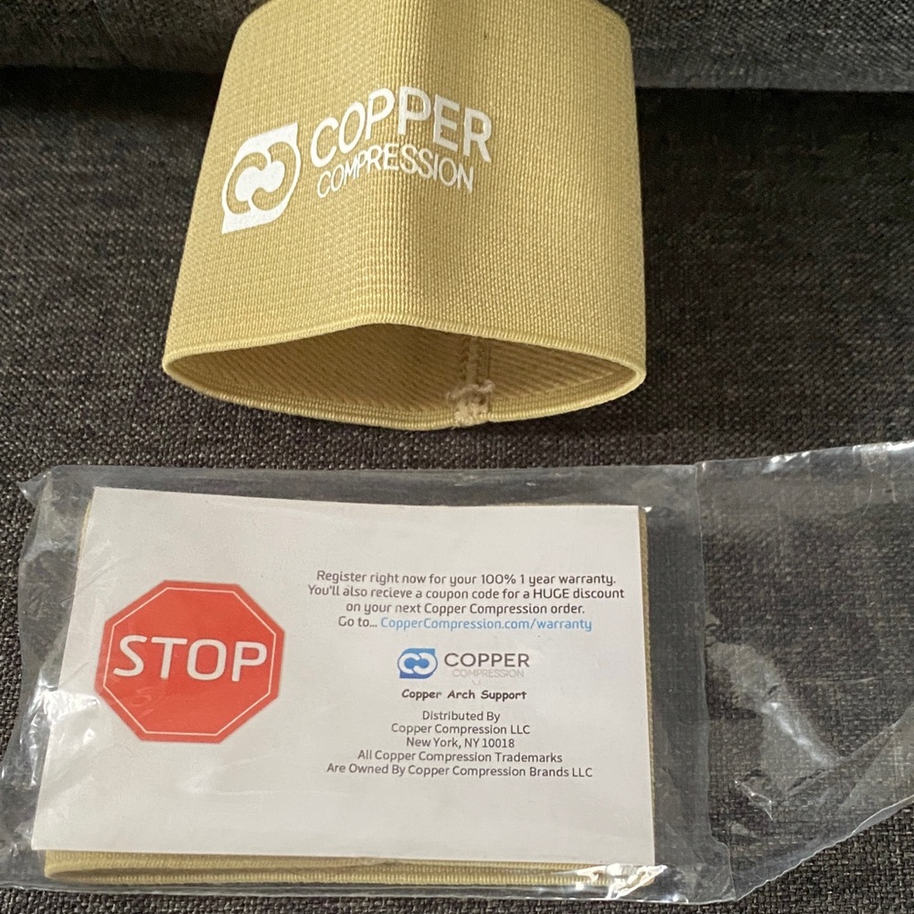 Copper Compression Tan Arch Support